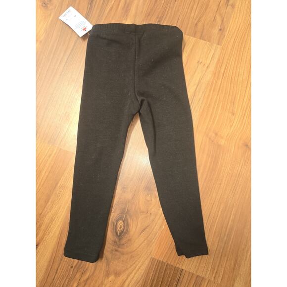 Cat & Jack Cozy Leggings Girls Size 2t Black Pul On - Picture 3 of 4